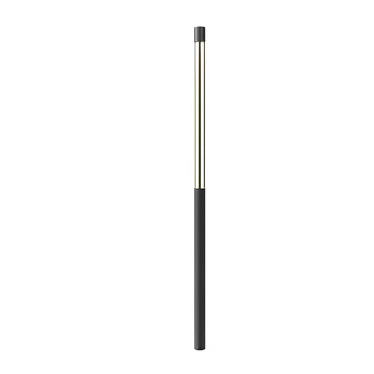 Cylinder Shaped LED Black Modern Outdoor Landscape Bollard Lights