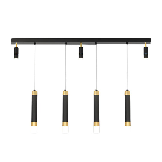 Minimalist Linear Dining Chandelier with 3-Step Dimming