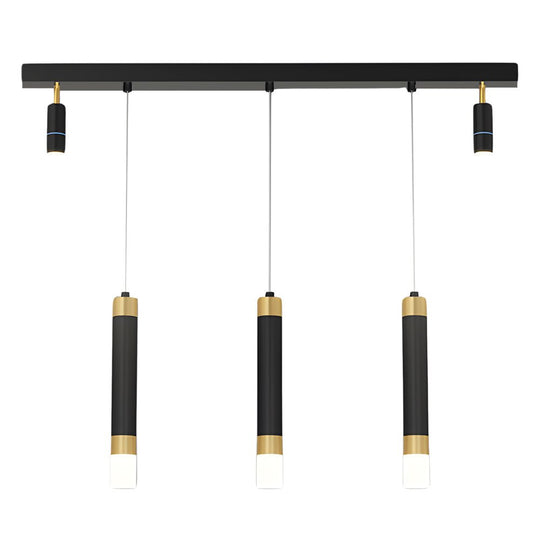 Minimalist Linear Dining Chandelier with 3-Step Dimming