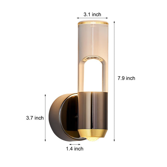 Minimalist Luxury Acrylic Strip 3-Step Dimming Modern Wall Light Fixture