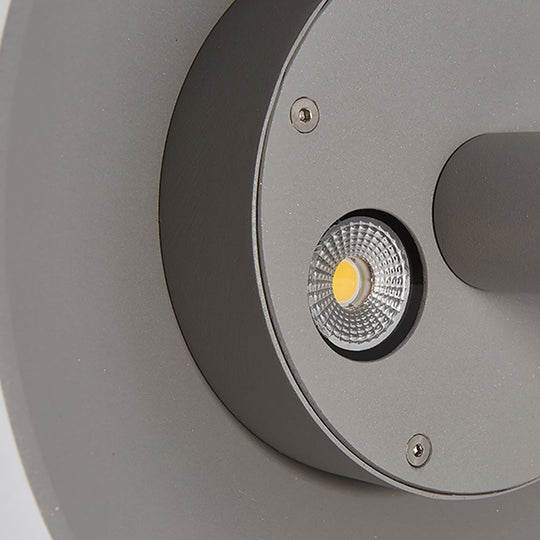 Sleek Minimalist Outdoor Umbrella-Shaped LED Post Light