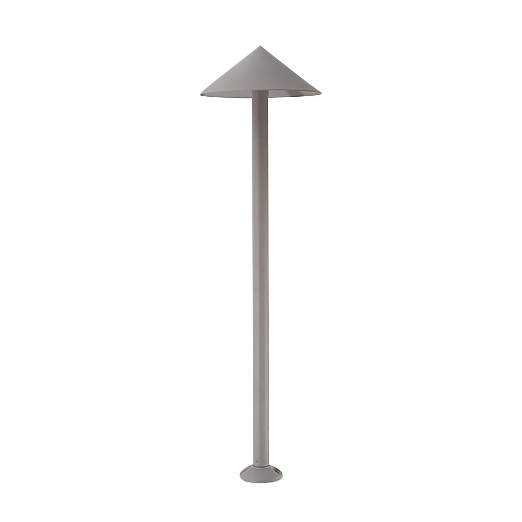 Sleek Minimalist Outdoor Umbrella-Shaped LED Post Light