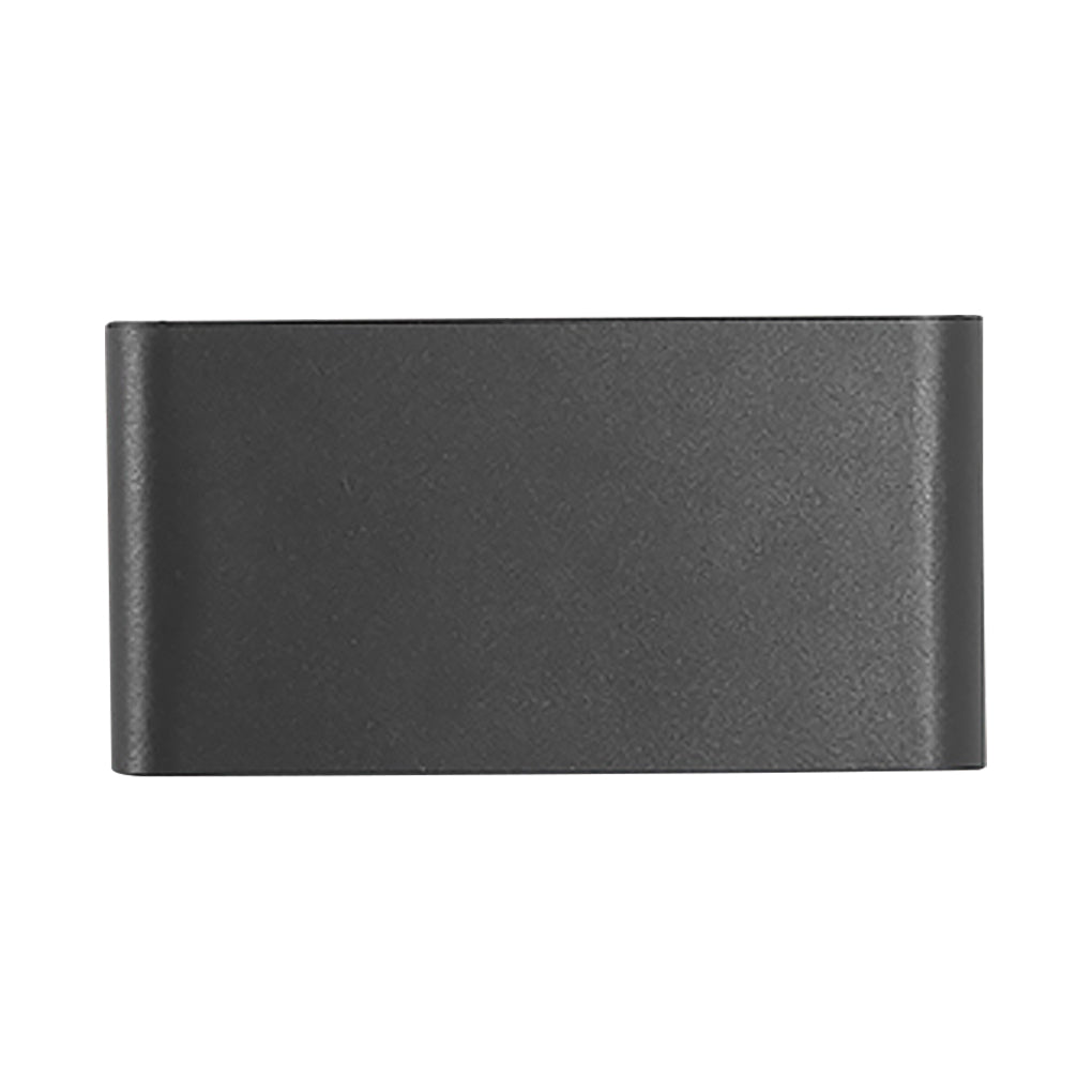 2-Light Black Slim Modern Up and Down LED Outdoor Wall Light