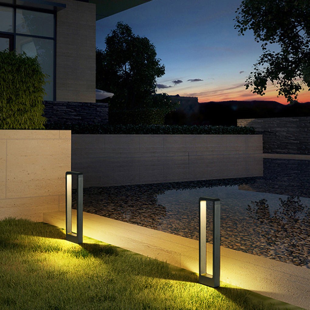 Rectangular COB LED Outdoor Path Lights Minimalist Durable & Waterproof
