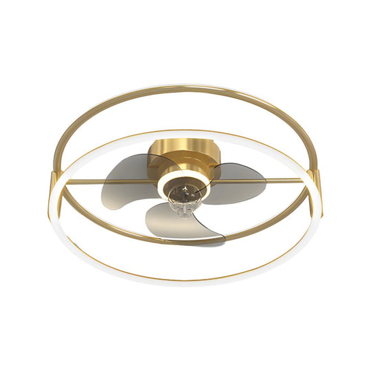 Minimalist Ring Modern Ceiling Fan Light – Bladeless & Silent