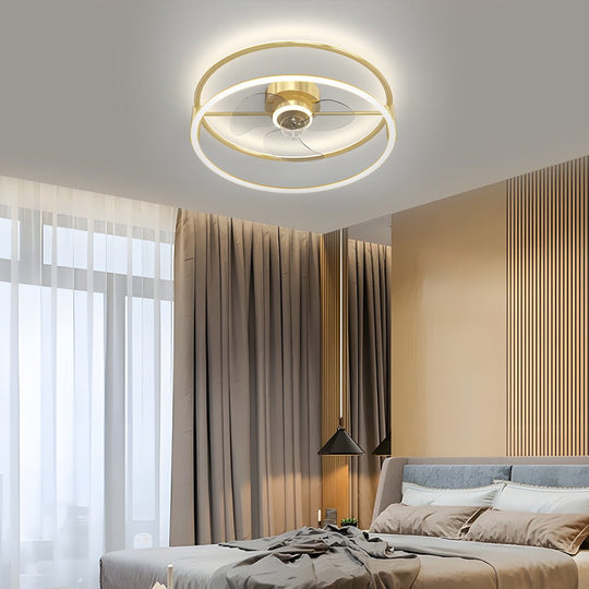 Minimalist Ring Modern Ceiling Fan Light – Bladeless & Silent