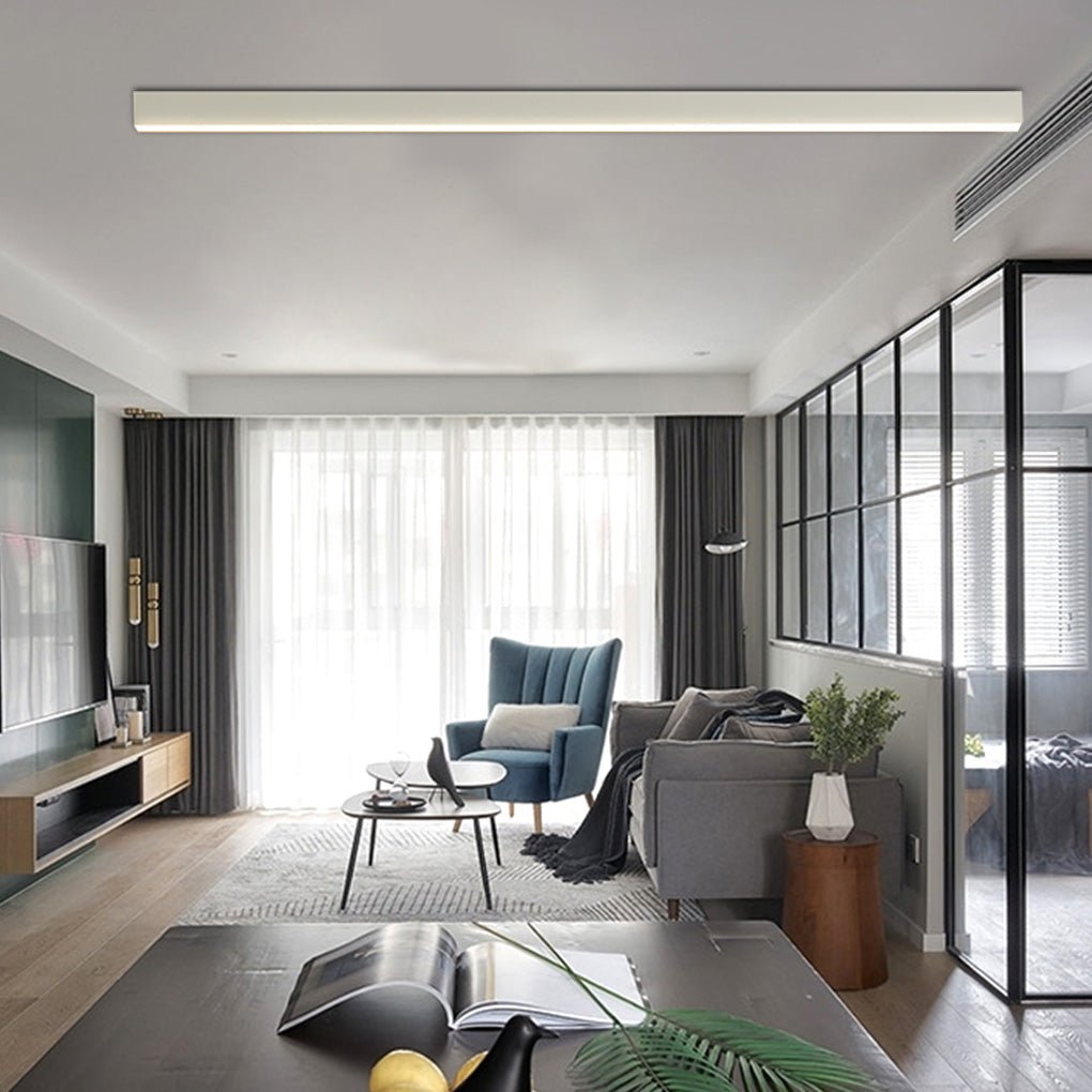 Minimalist Strip – Stepless Dimming LED Modern Ceiling Light with Remote Control