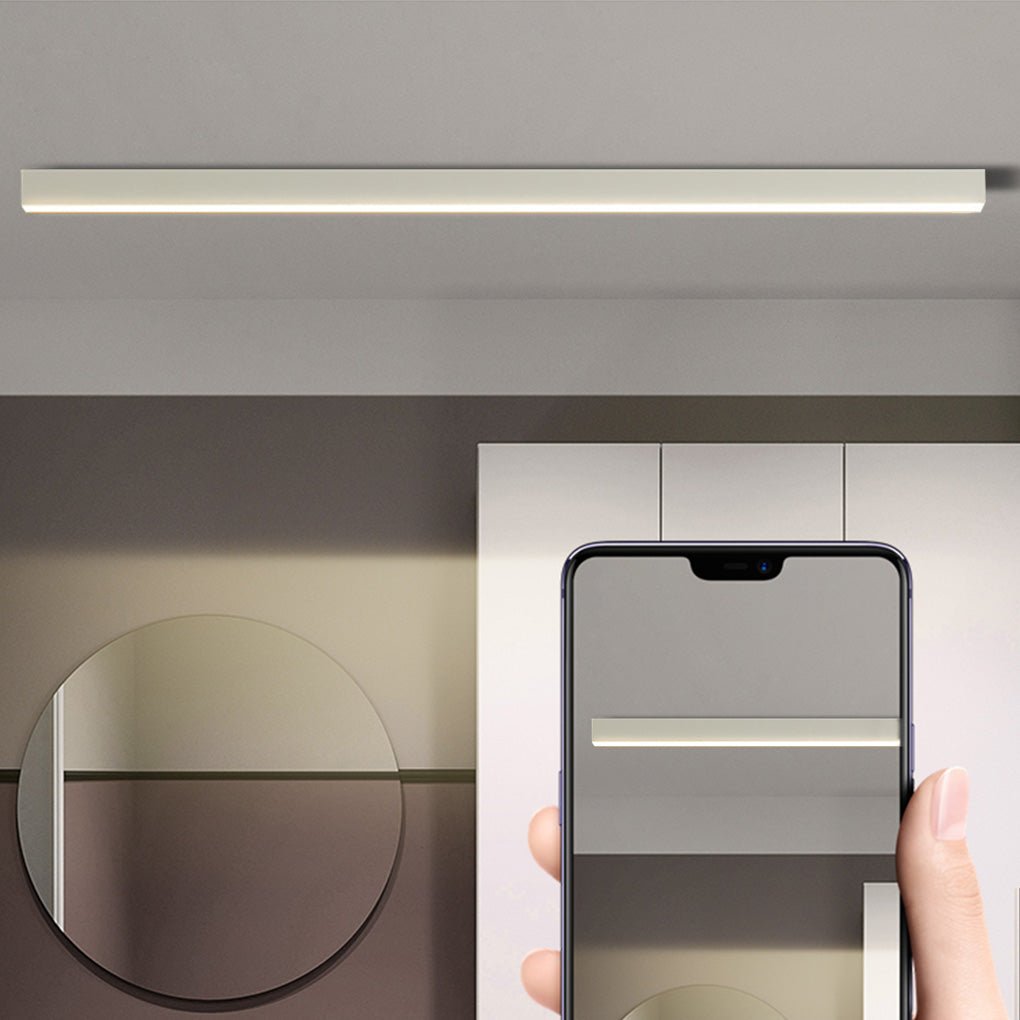 Minimalist Strip – Stepless Dimming LED Modern Ceiling Light with Remote Control