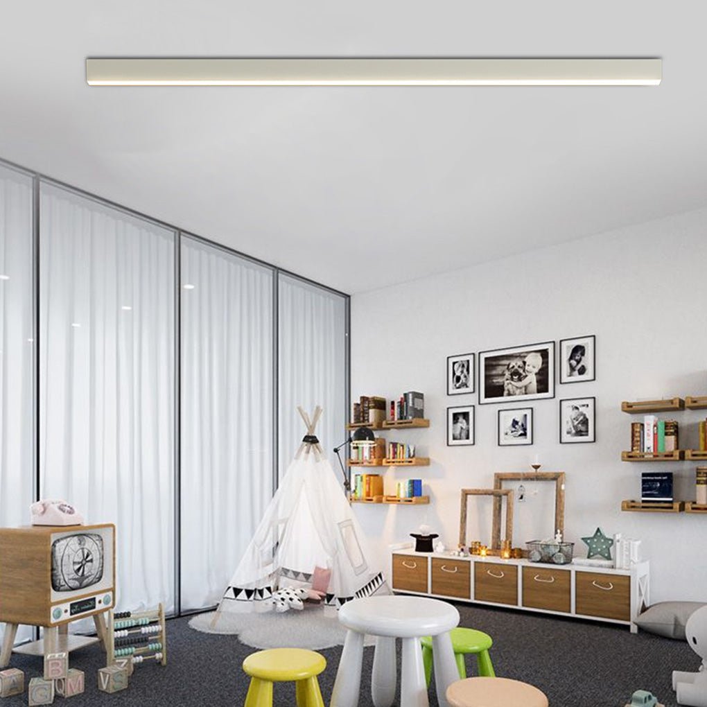 Minimalist Strip – Stepless Dimming LED Modern Ceiling Light with Remote Control