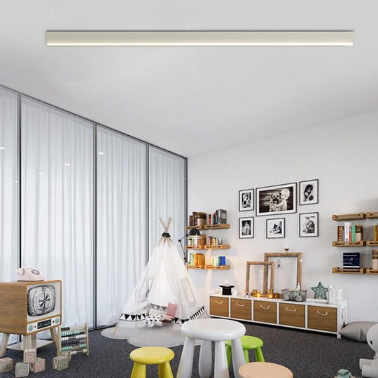 Minimalist Strip – Stepless Dimming LED Modern Ceiling Light with Remote Control