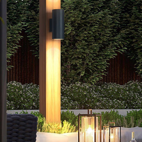 Round Up and Down Lighting LED Waterproof Modern Outdoor Wall Lights