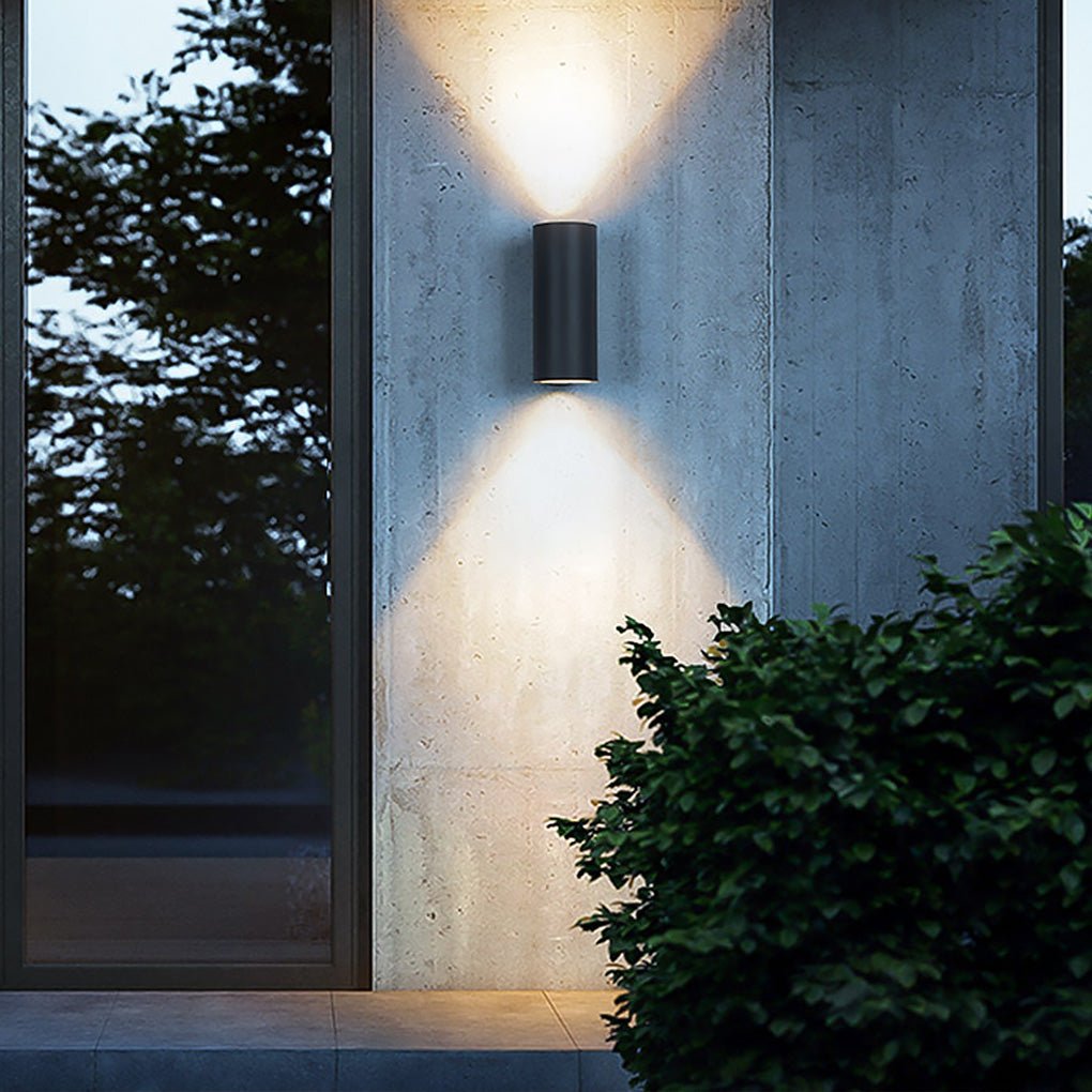 Round Up and Down Lighting LED Waterproof Modern Outdoor Wall Lights