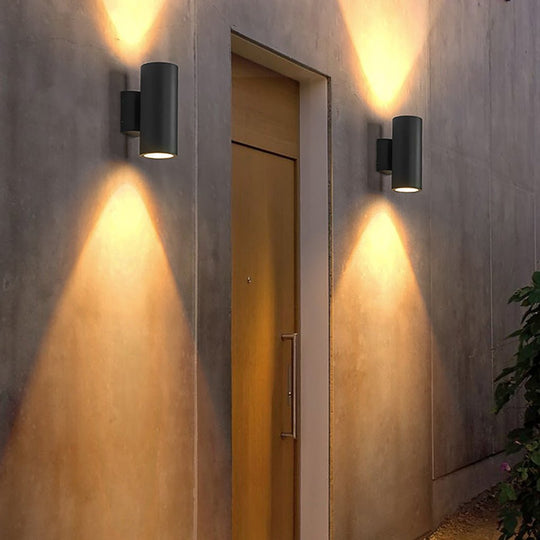 Round Up and Down Lighting LED Waterproof Modern Outdoor Wall Lights