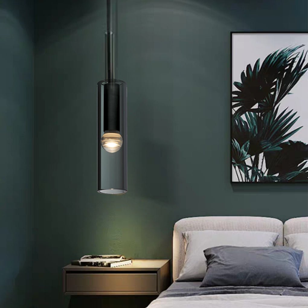Minimalist Unique Linear Glass Chandelier for Living Room or Dining Room