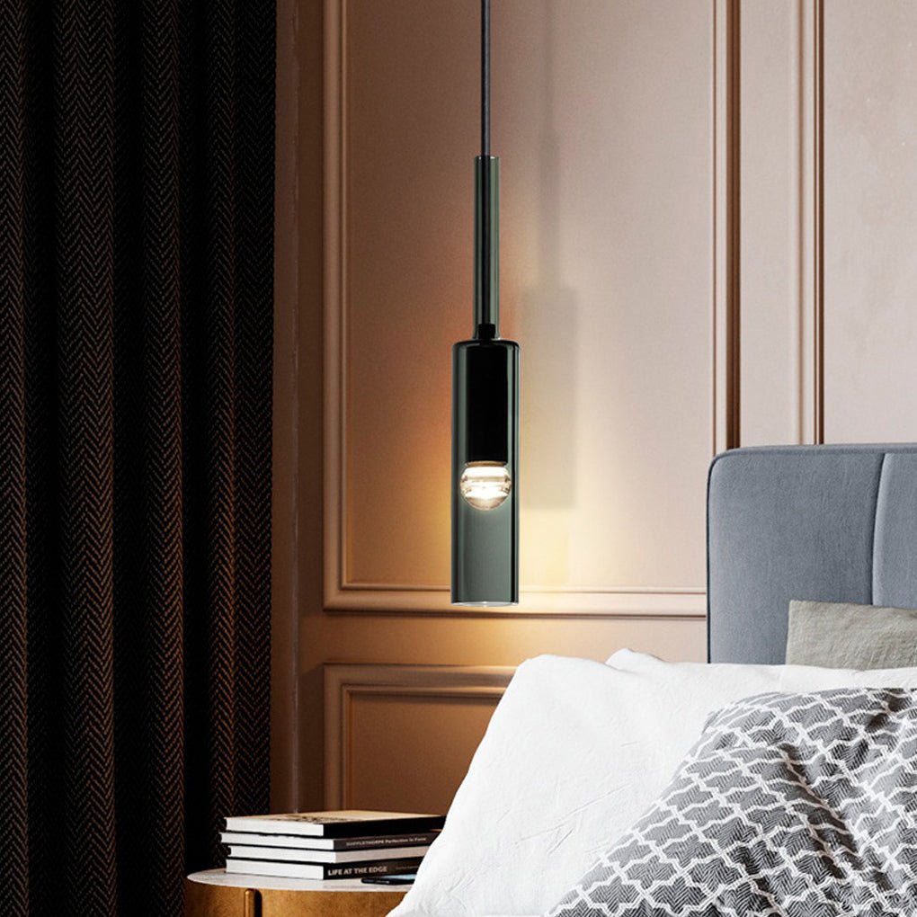 Minimalist Unique Linear Glass Chandelier for Living Room or Dining Room