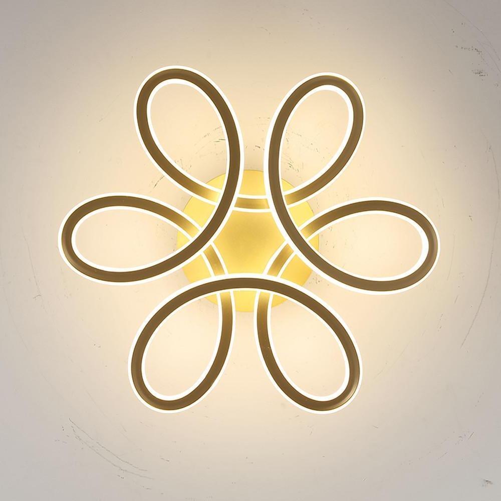 Swirl Flower Shaped Dimmable LED Flush Mount Ceiling Light