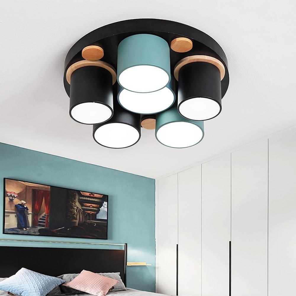Rounded Cylindrical LED Ceiling Light – Modern Flush Mount Lighting
