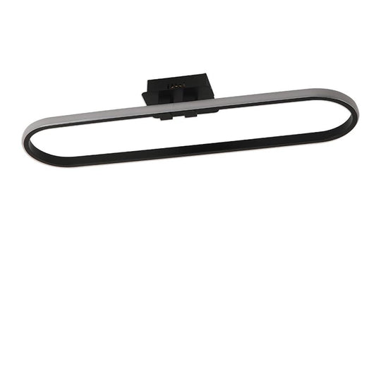 Rounded Rectangle Dimmable LED Contemporary Ceiling Light – Flush Mount Lighting