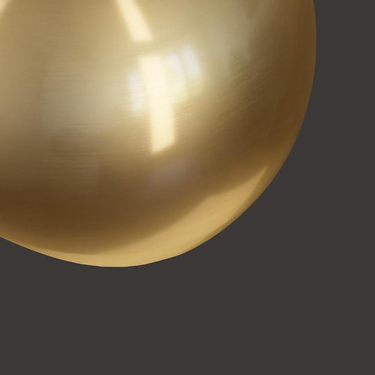 Nordic Copper Globe Flush Mount LED Ceiling Light 6"