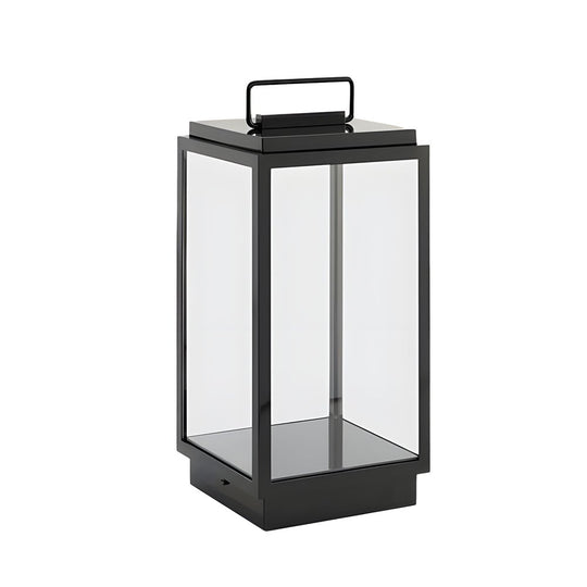Modern Glass LED Portable Outdoor Lantern Light