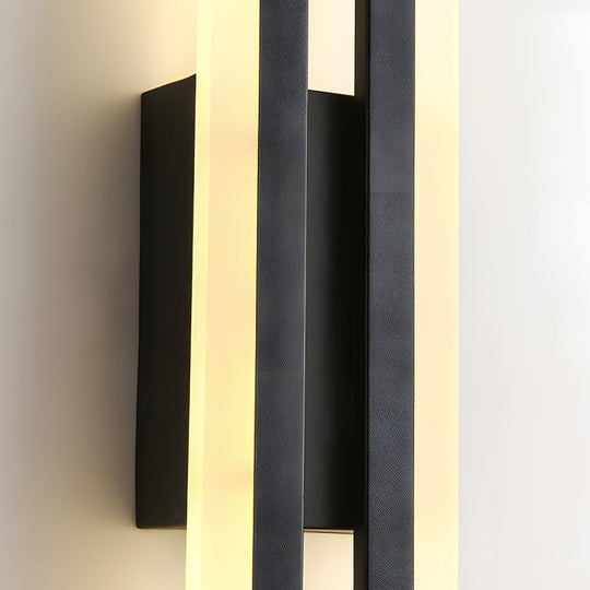 Modern Linear 2-Light LED Wall Lamp with 3-Step Dimming