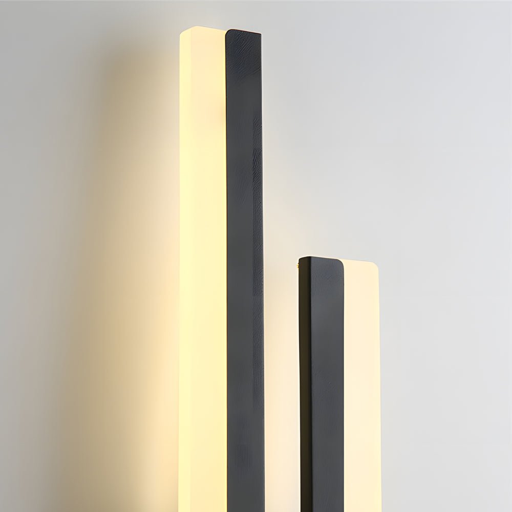 Modern Linear 2-Light LED Wall Lamp with 3-Step Dimming