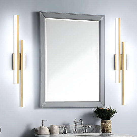 Modern Linear 2-Light LED Wall Lamp with 3-Step Dimming