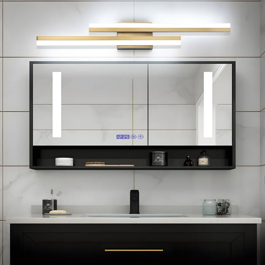 Modern Linear 2-Light LED Wall Lamp with 3-Step Dimming