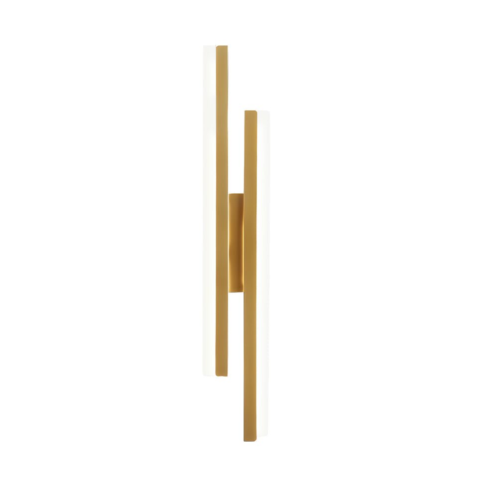 Modern Linear 2-Light LED Wall Lamp with 3-Step Dimming