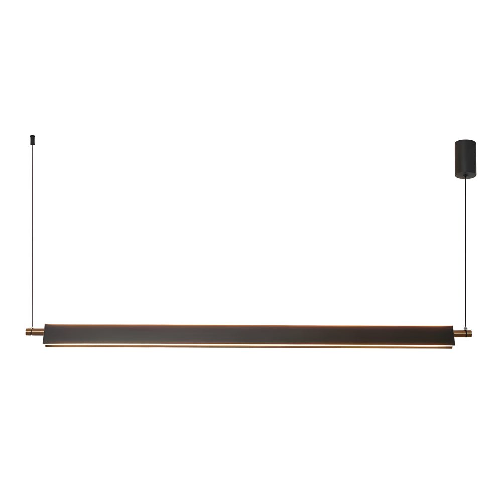 Modern Black Aluminum Linear Kitchen Island Light