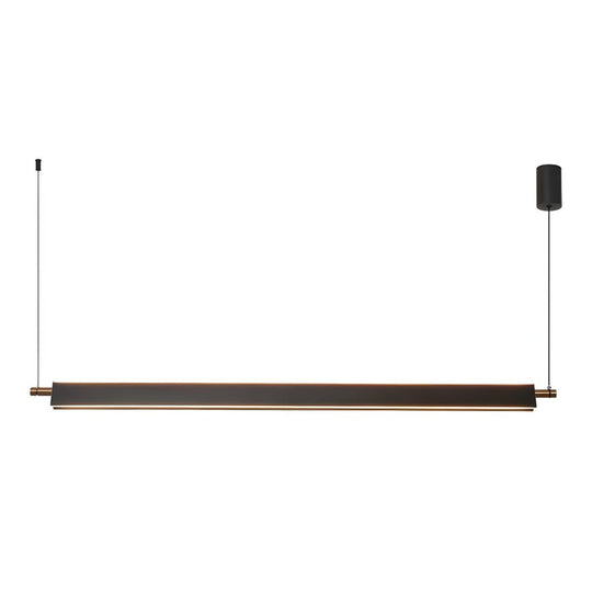 Modern Black Aluminum Linear Kitchen Island Light
