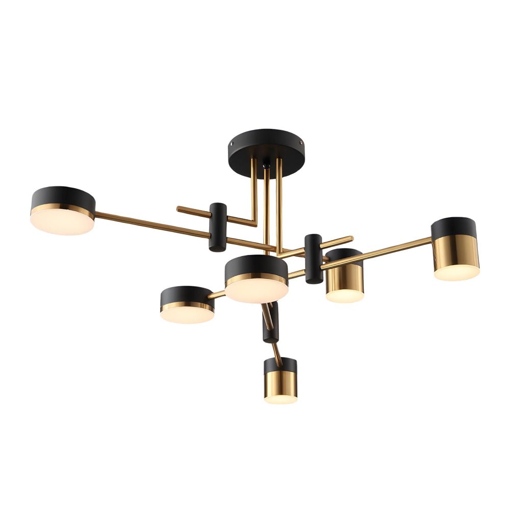 Modern 4/6/8 Light LED Dimmable Sputnik Chandelier