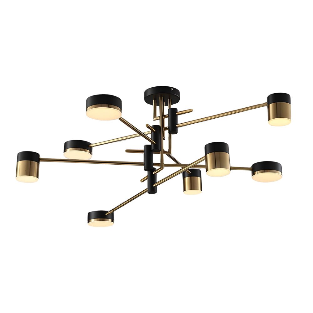 Modern 4/6/8 Light LED Dimmable Sputnik Chandelier