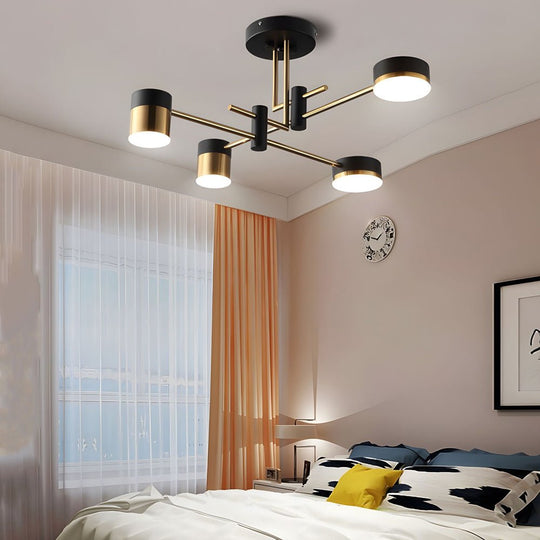 Modern 4/6/8 Light LED Dimmable Sputnik Chandelier