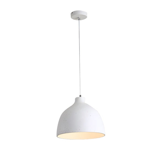 Modern Adjustable Resin Bowl Pendant Light