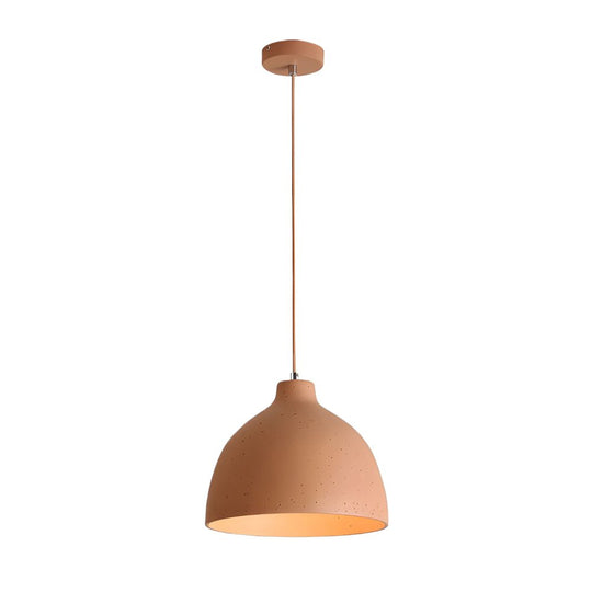 Modern Adjustable Resin Bowl Pendant Light