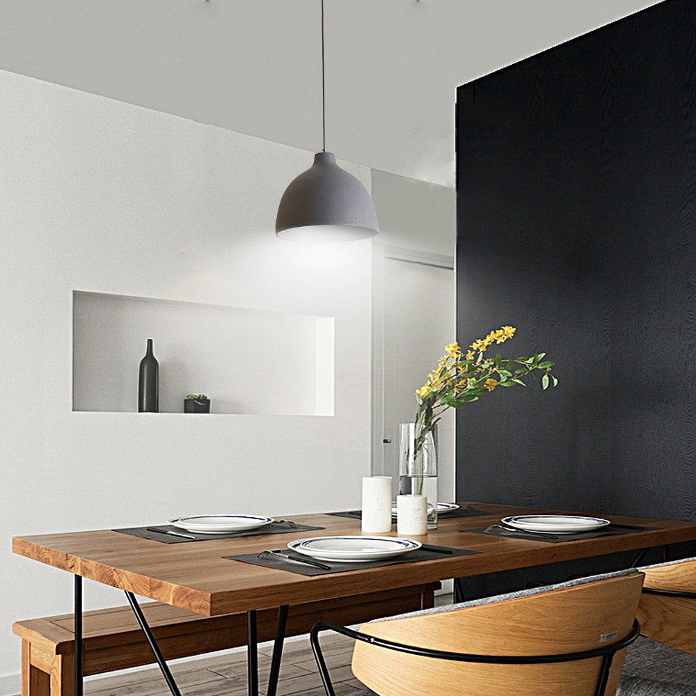 Modern Adjustable Resin Bowl Pendant Light