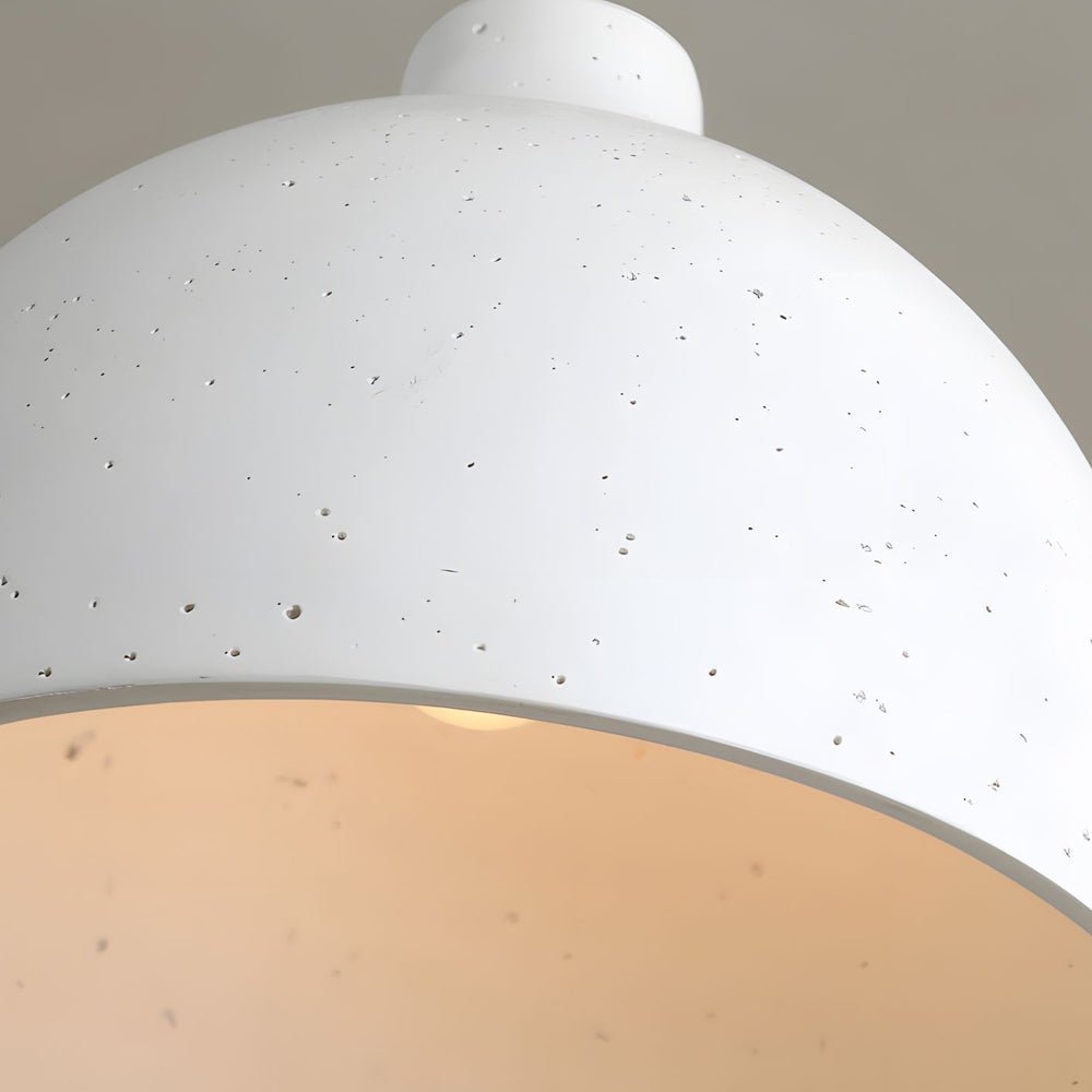Modern Adjustable Resin Bowl Pendant Light