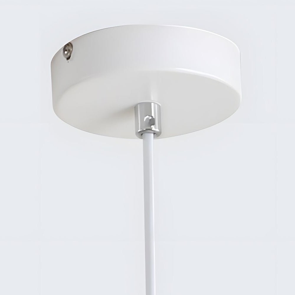 Modern Adjustable Resin Bowl Pendant Light