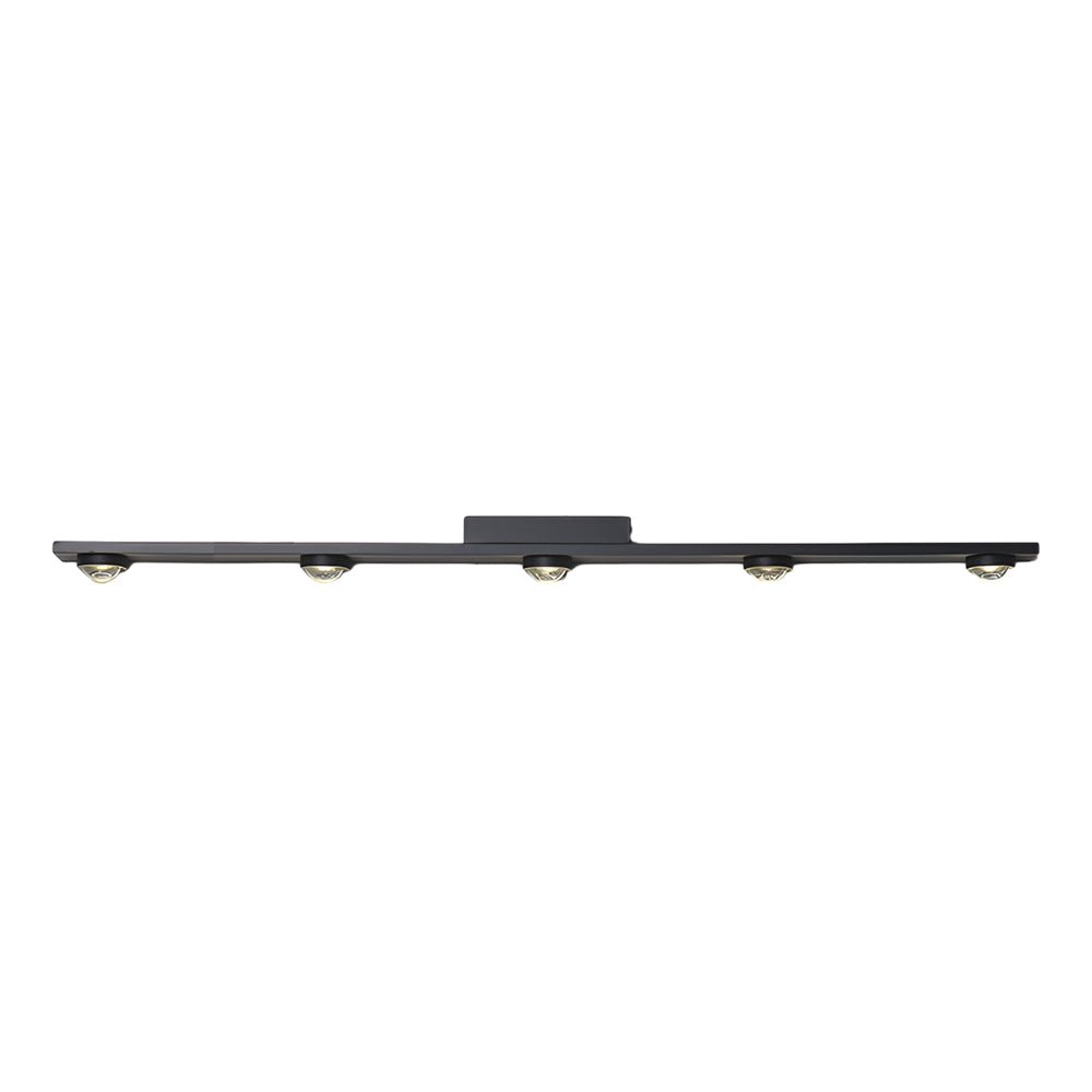 Modern Aluminum Black Long Bar Wall-Washing LED Ceiling Light – 3/4/5-Light