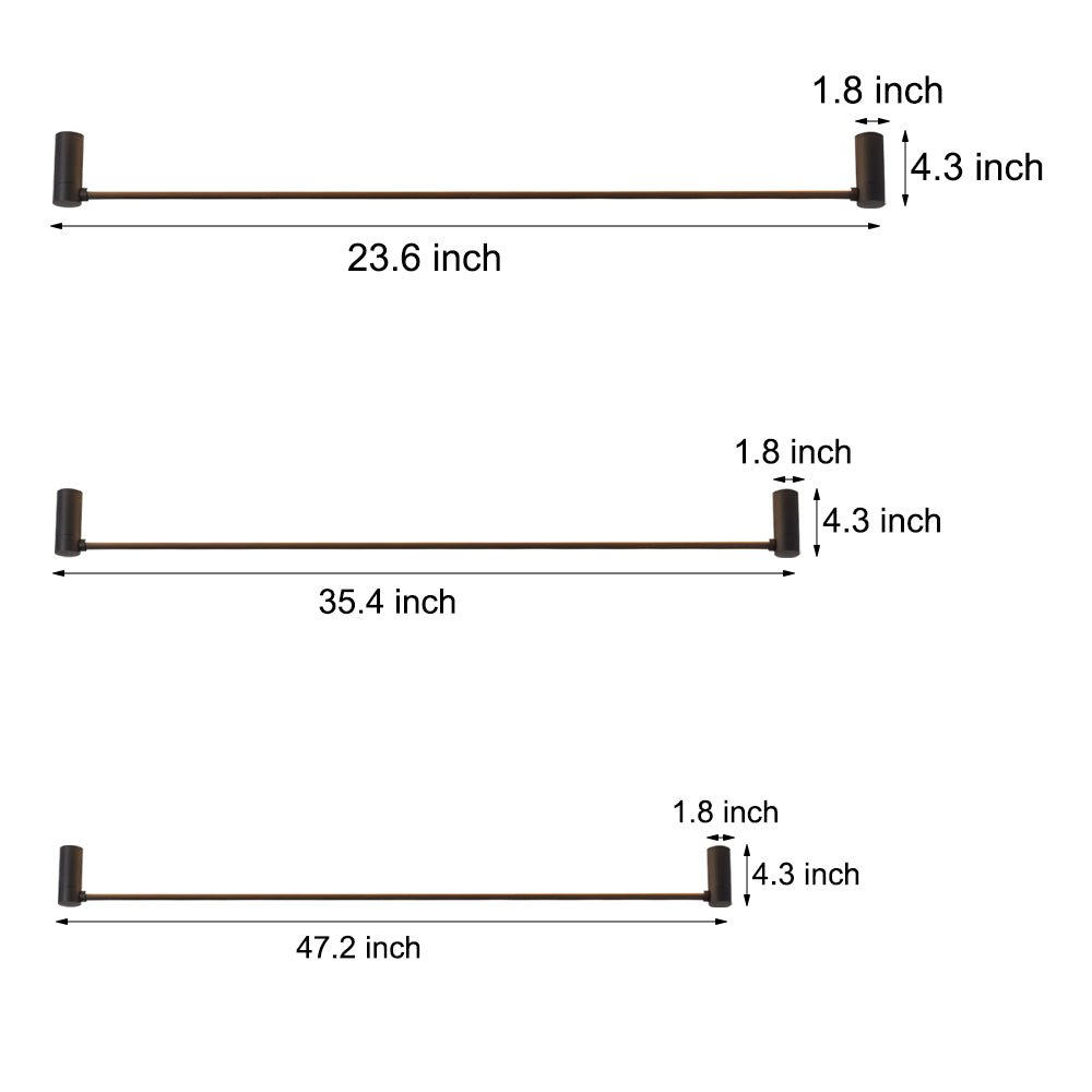 Modern Black LED Linear Ceiling Light with Adjustable Direction