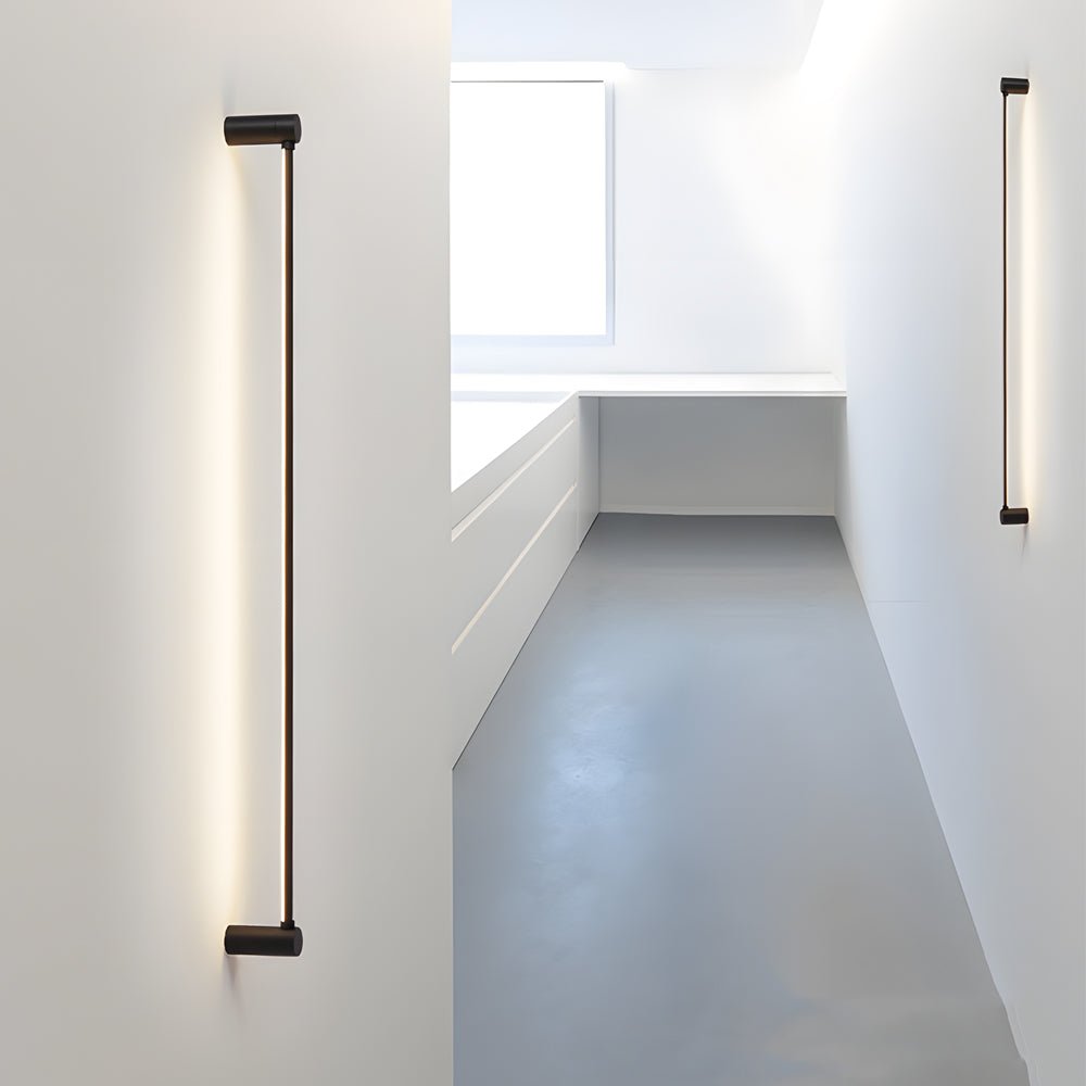 Modern Black LED Linear Ceiling Light with Adjustable Direction