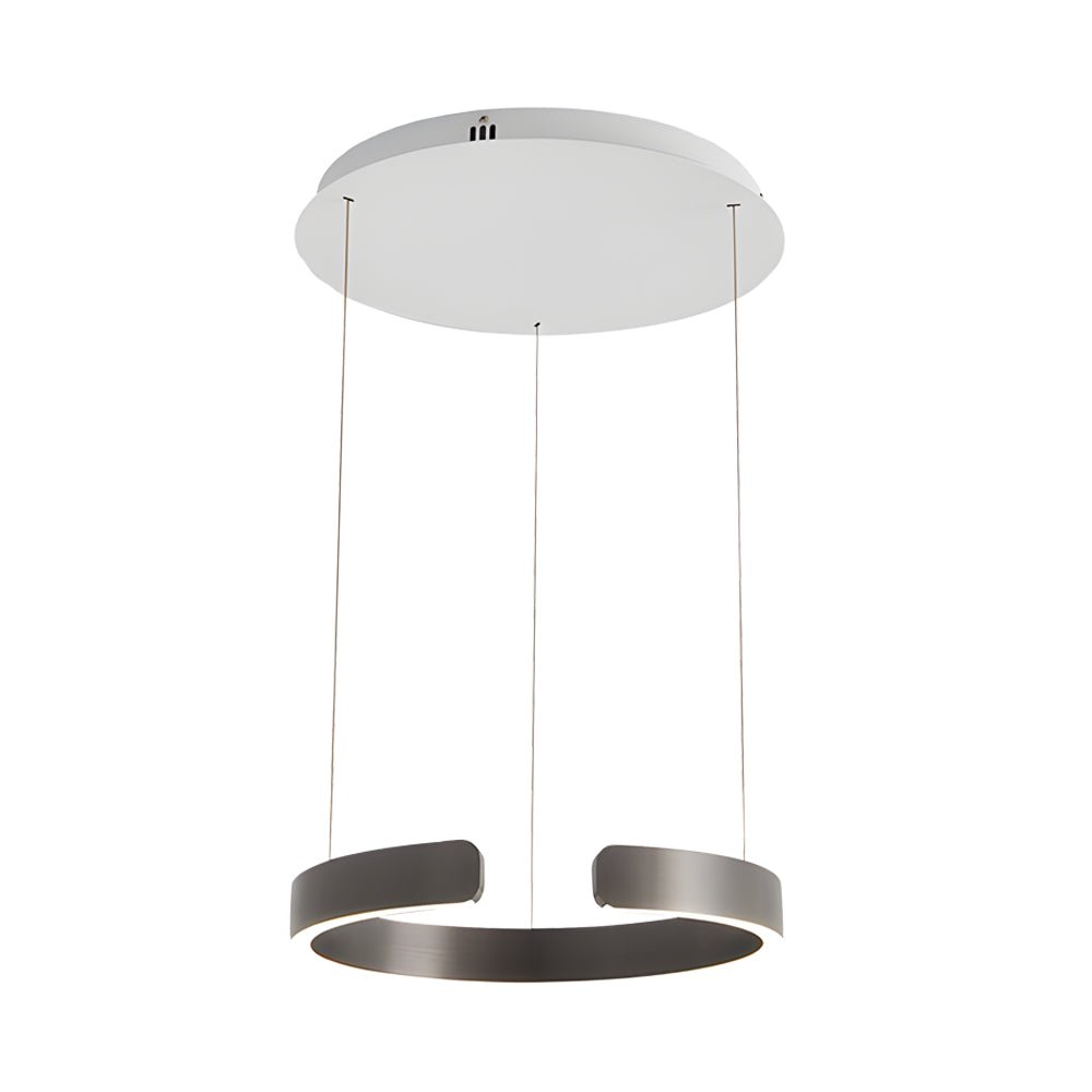 Modern C-Shaped Ring Pendant Light – Adjustable LED