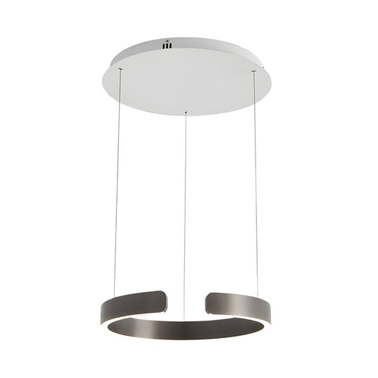 Modern C-Shaped Ring Pendant Light – Adjustable LED