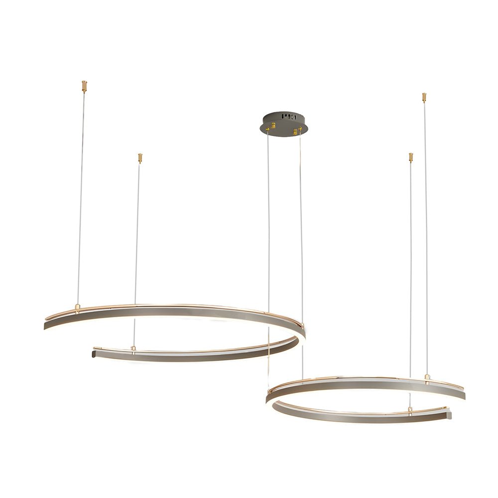 Modern Circular C-Shape Suspension Ceiling Lamp