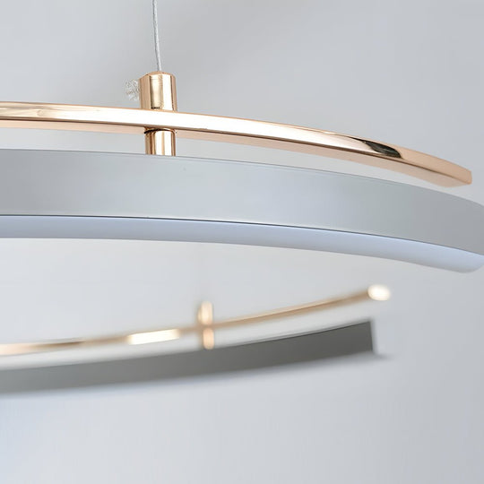Modern Circular C-Shape Suspension Ceiling Lamp