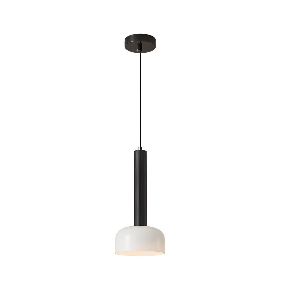 Modern Copper Tube Glass Pendant Light – 1 Head