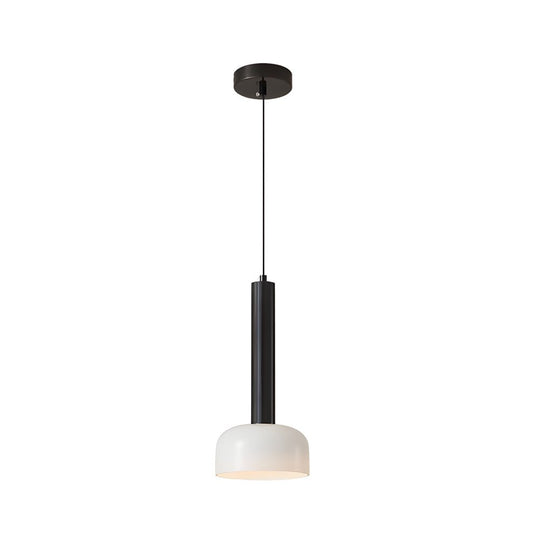Modern Copper Tube Glass Pendant Light – 1 Head