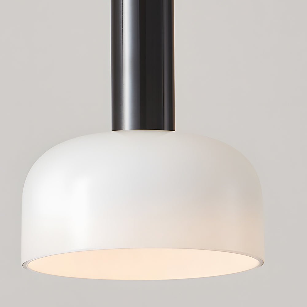 Modern Copper Tube Glass Pendant Light – 1 Head