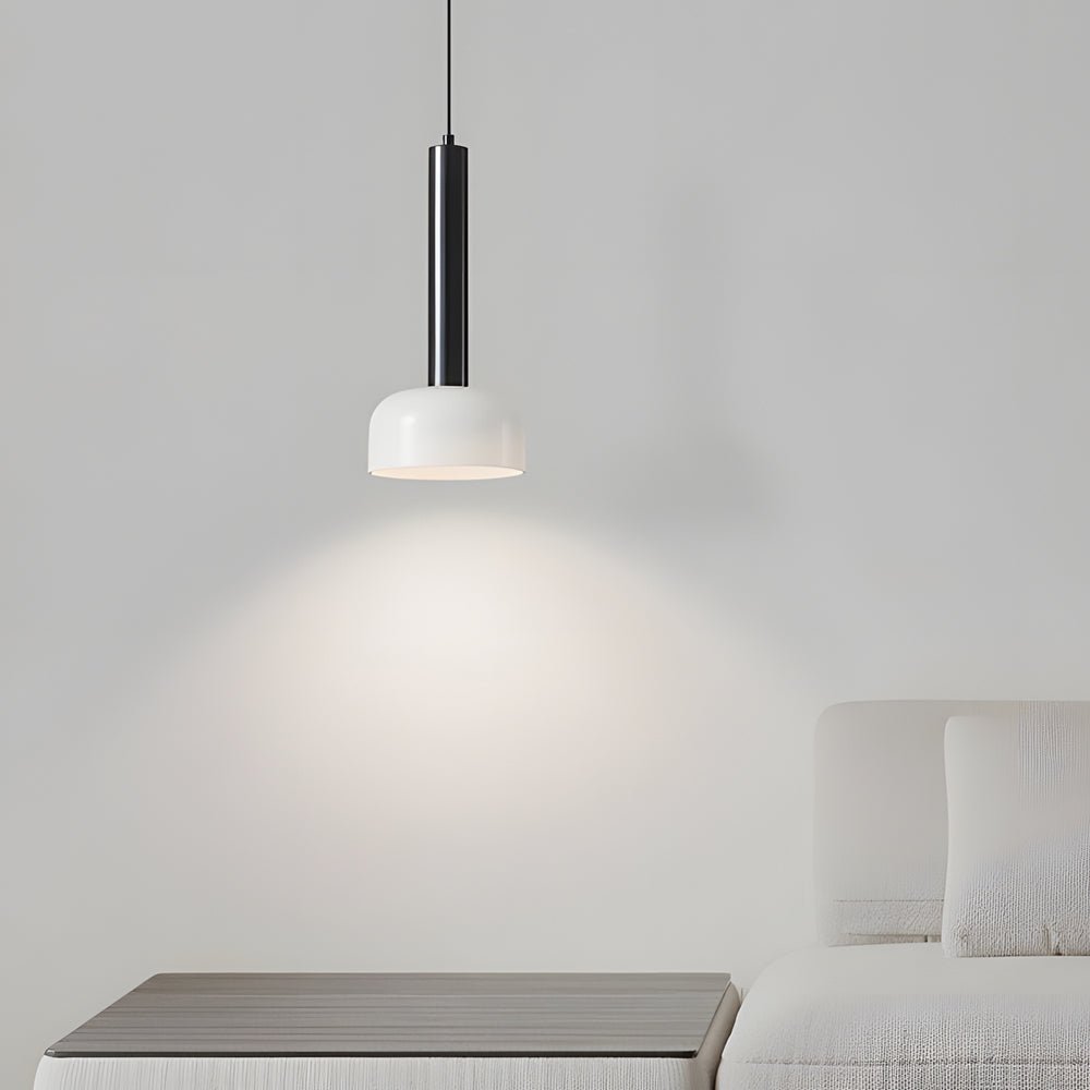 Modern Copper Tube Glass Pendant Light – 1 Head